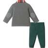 Infant Soft Polo & Jogger Set, Grey Holiday - Mixed Apparel Set - 2