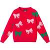 Kids Sweater & Legging, Red Bows - Mixed Apparel Set - 4