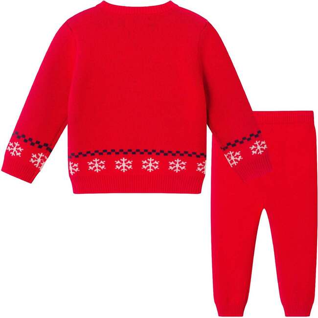 Infant Holiday Sweater Set, Gingerbread & Dinos - Mixed Apparel Set - 4