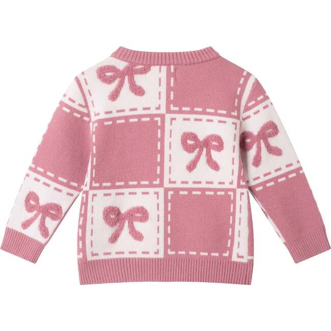 Infant Chenille Sweater Set with Headband| Pink Bows - Mixed Apparel Set - 4
