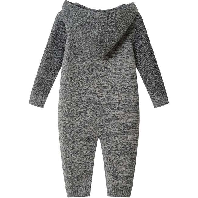 Hooded Romper, Grey Heather - Rompers - 3