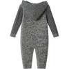 Hooded Romper, Grey Heather - Rompers - 3