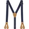 Infant Buttondown Suspenders Set, Navy Gingham - Mixed Apparel Set - 4