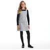 Big Kids Tweed Dress & Rib Tee Set, Black Tweed - Dresses - 2