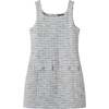 Big Kids Tweed Dress & Rib Tee Set, Black Tweed - Dresses - 4