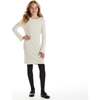 Big Kids Lurex Bell Sleeve Dress, Cream - Dresses - 2