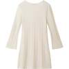 Big Kids Lurex Bell Sleeve Dress, Cream - Dresses - 3