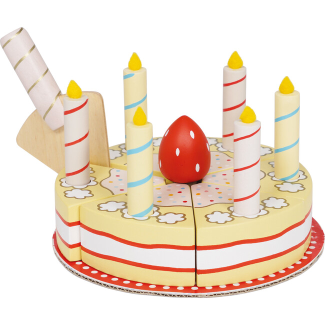 Sliceable Birthday Cake & Candles