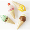 Wooden Ice Cream Cones Set - Play Food - 3