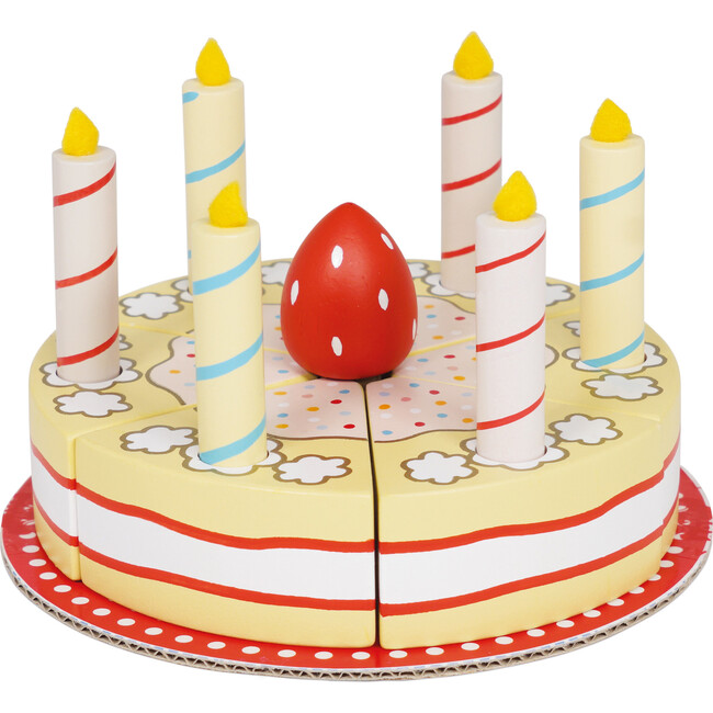 Sliceable Birthday Cake & Candles - Play Food - 5