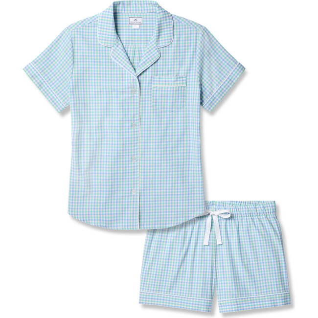 Women's Twill Classic Short Set, Spring Gingham - Pajamas - 1