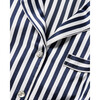 Women's Silk Short Set, Navy Bengal Stripe - Pajamas - 6
