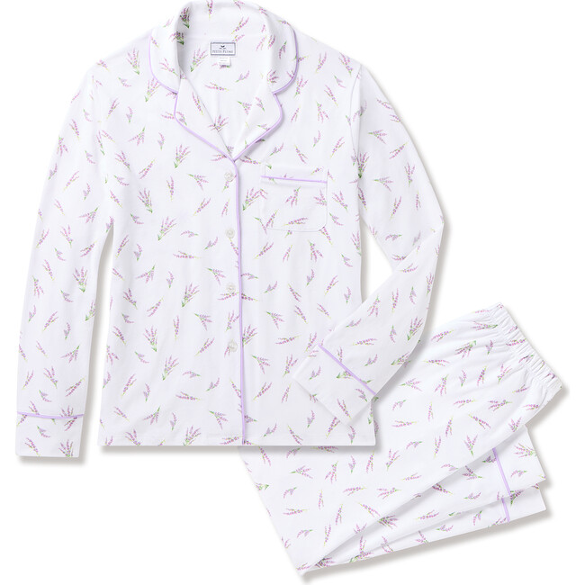 Women's Pima Cotton Pajama Set, Fields of Provence - Pajamas - 1