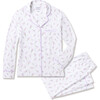 Women's Pima Cotton Pajama Set, Fields of Provence - Pajamas - 1 - thumbnail