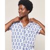 Women's Pima Cotton Short Sleeve Short Set, Bristol Bay - Pajamas - 5