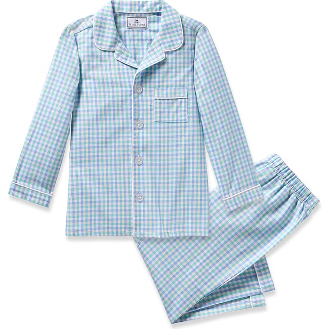 Kid's Twill Pajama, Spring Gingham - Pajamas - 1
