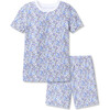 Children's Snug Fit Short Set, Fleur d'Azur - Pajamas - 1 - thumbnail