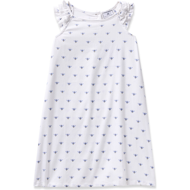 Girl's Twill Amelie Nightgown, Buzzing Bees - Nightgowns - 1
