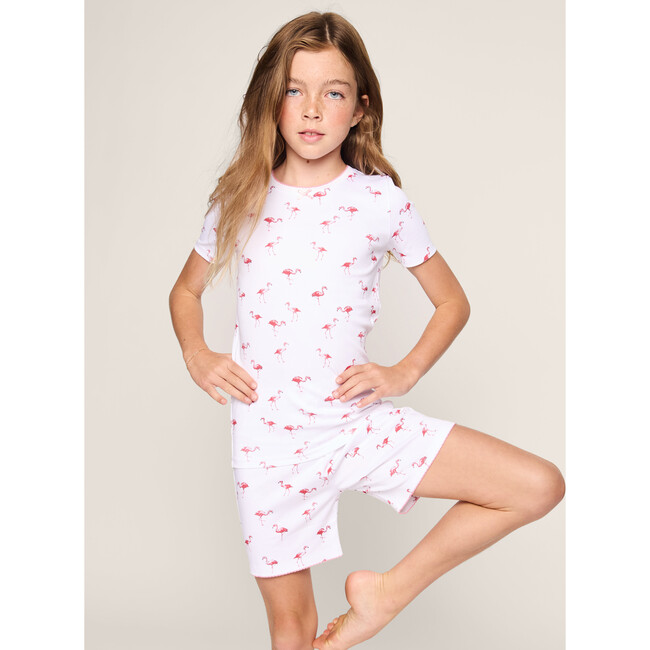 Children's Snug Fit Short Set, Flamingos - Pajamas - 2