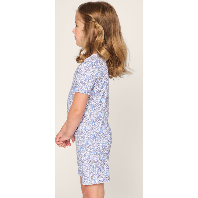 Children's Snug Fit Short Set, Fleur d'Azur - Pajamas - 3