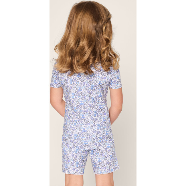 Children's Snug Fit Short Set, Fleur d'Azur - Pajamas - 4