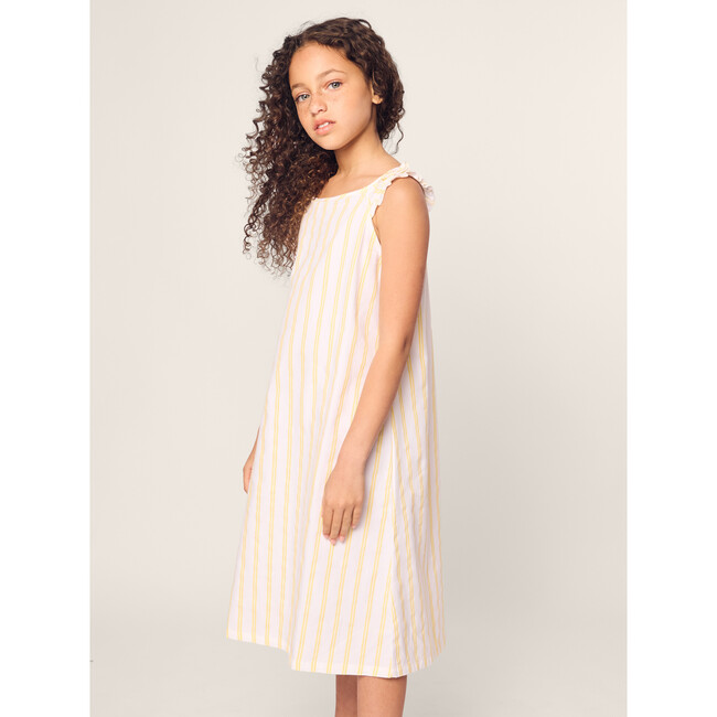 Girl's Twill Amelie Nightgown, Sunny Stripe - Nightgowns - 3