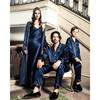 Women's Silk Cosette Night Dress, Navy - Pajamas - 9