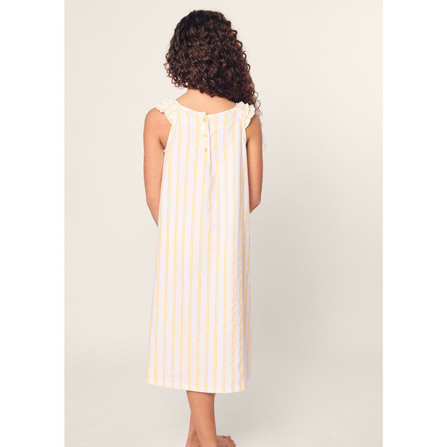 Girl's Twill Amelie Nightgown, Sunny Stripe - Nightgowns - 4