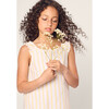 Girl's Twill Amelie Nightgown, Sunny Stripe - Nightgowns - 5