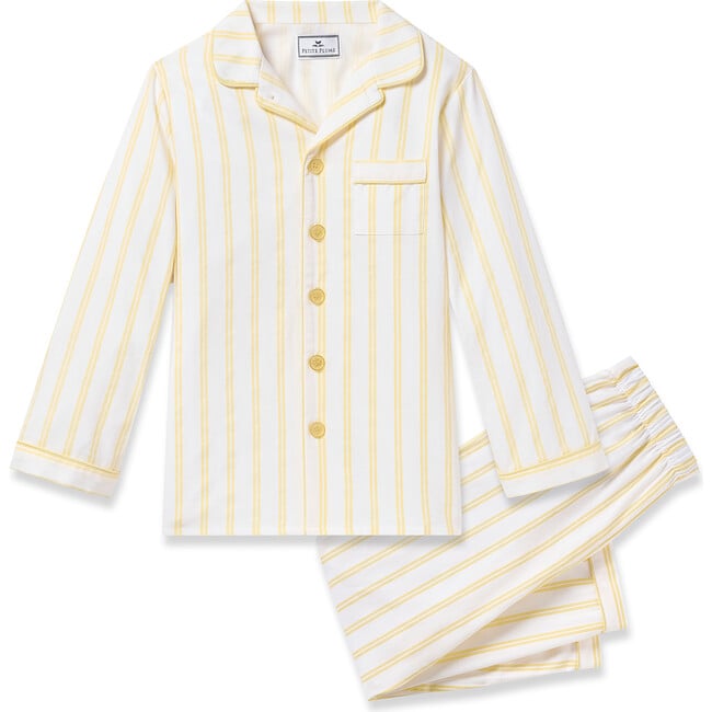 Kid's Twill Pajama, Sunny Stripe - Pajamas - 1