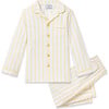 Kid's Twill Pajama, Sunny Stripe - Pajamas - 1 - thumbnail