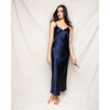 Women's Silk Cosette Night Dress, Navy - Pajamas - 10
