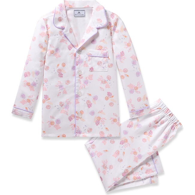 Children's Classic Twill Pajama Set, Seashell Splendor - Pajamas - 1