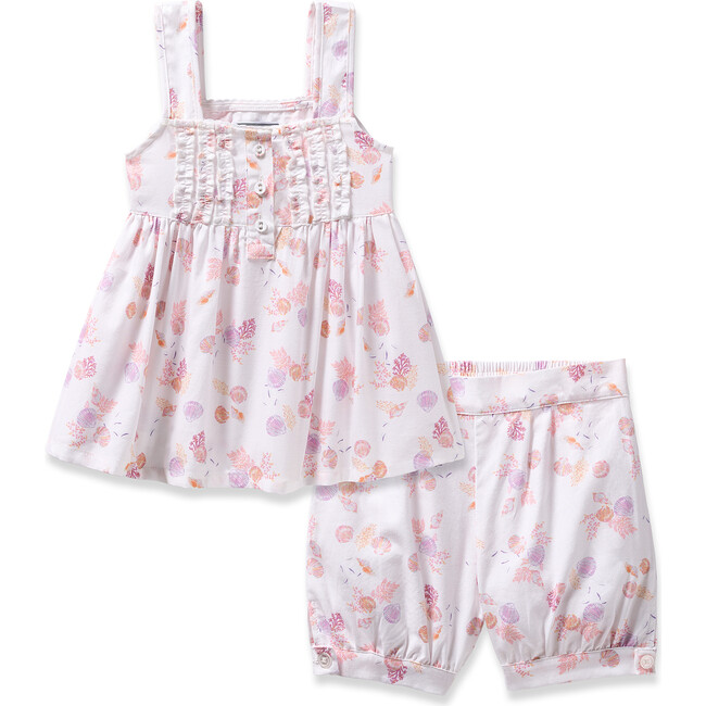 Children's Charlotte Short Set, Seashell Splendor - Pajamas - 1