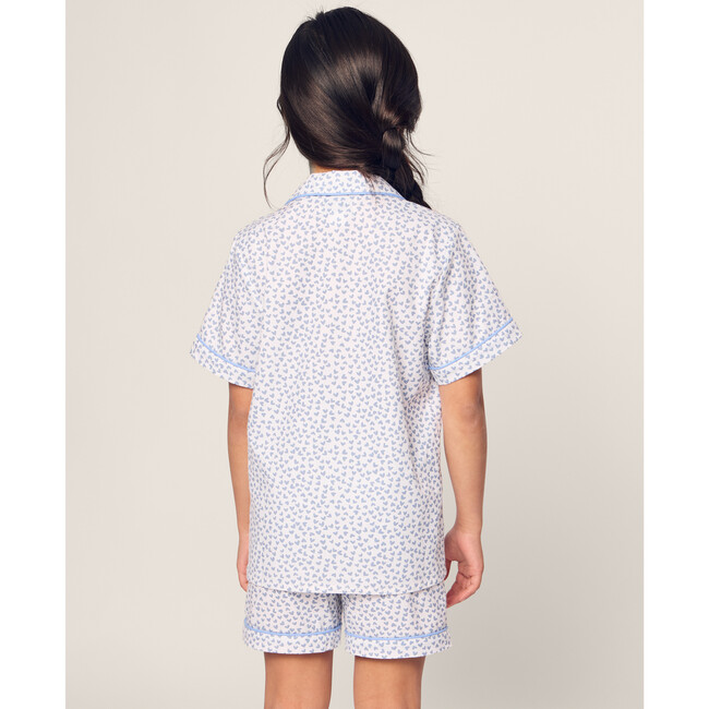 Children's Short Set, Blue Hearts - Pajamas - 4