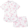 Women's Short Sleeve Short Set, English Rose Floral - Pajamas - 1 - thumbnail