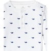 Snug Fit Pajama Set, Whales - Pajamas - 2 - thumbnail