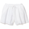 White Gauze Drawstring Shorts - Pajamas - 1 - thumbnail
