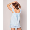 Women's Swiss Dots Celeste Short Set, Blue - Pajamas - 5
