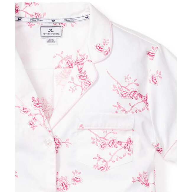 Women's Short Sleeve Short Set, English Rose Floral - Pajamas - 4