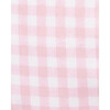Women's Short Sleeve Short Set, Pink Gingham - Pajamas - 5