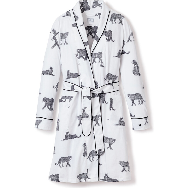 Women's Pima Cotton Robe, Panthére de Paris - Pajamas - 1