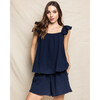Navy Gauze Celeste Top - Pajamas - 2