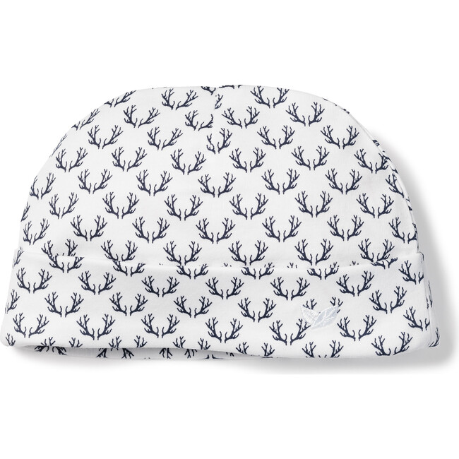 Pima Cotton Hat, White Nordic Antlers - Hats - 1