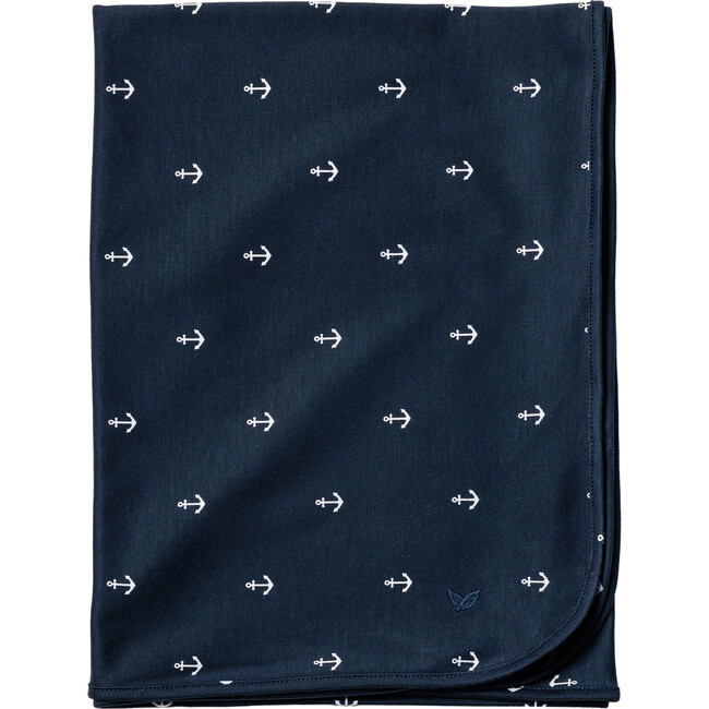 Pima Cotton Baby Blanket, Portsmouth Anchors - Blankets - 1