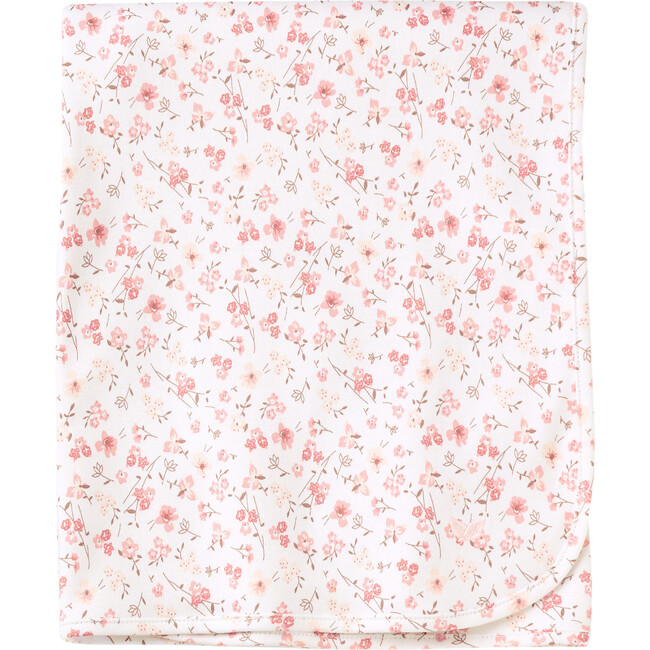 Pima Cotton Baby Blanket, Dorset Floral - Blankets - 1