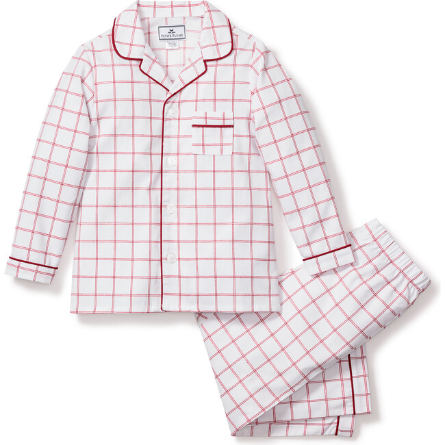 Children's Pajama Set, Garnet Tattersall - Pajamas - 1