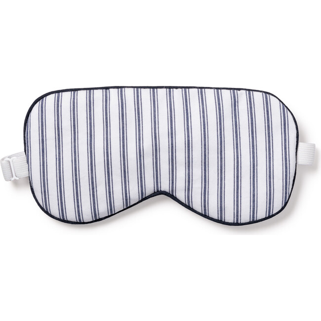 Adult Eye Mask, Navy French Ticking - Eye Masks - 1
