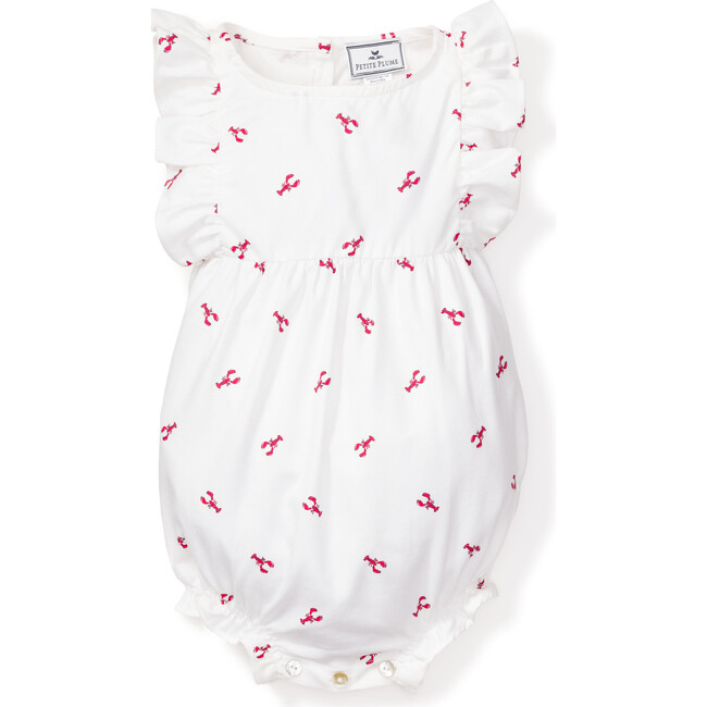 Ruffled Romper, Brixham Lobsters - Rompers - 1