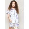 Classic Short Set, Indigo Floral - Pajamas - 2
